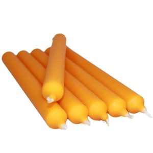 Velas largas naranja